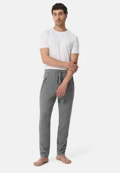 Wolle Kaschmir Trainerhose Unisex grau