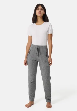 Wolle Kaschmir Trainerhose Unisex grau