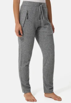 Wolle Kaschmir Trainerhose Unisex grau