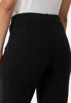 Wolle Kaschmir Trainerhose Unisex schwarz