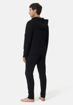 Wolle Kaschmir Trainerjacke Unisex schwarz