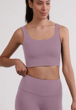 Yoga Aktivity-Top aus recyceltem Polyester orchid purple