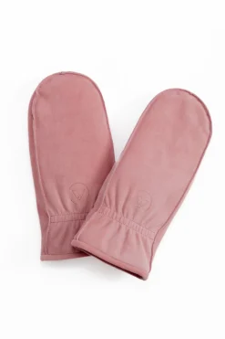 Ziegen Wildlederfäustlinge pink